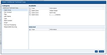 This graphic shows the Select Additional Technical Copy.