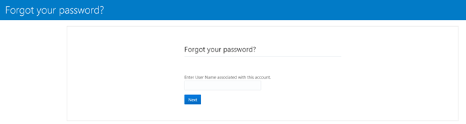This figure shows the IDCS Forgotten Password page.
