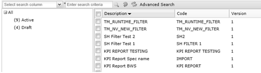 This figure shows the KPI Report Templates page. This figure shows the KPI Report Templates page.