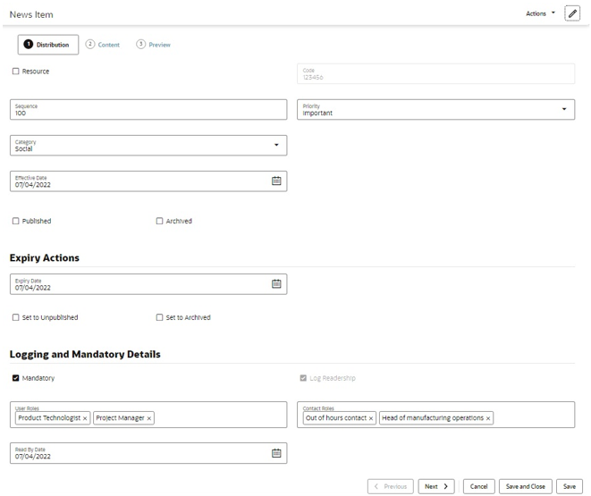 This image shows a form in edit mode.