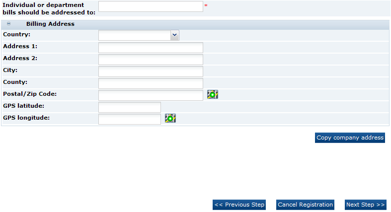 This figure shows the Billing Details page.