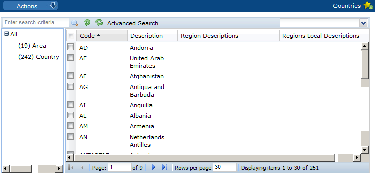 This figure shows the Countries page. This figure shows the Countries page.