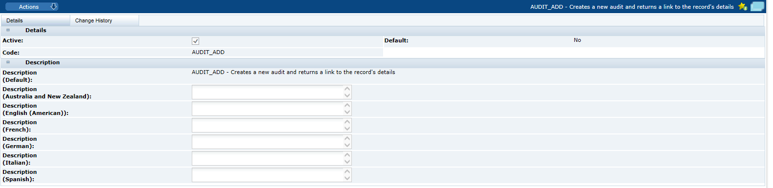 This figure shows the Endpoint Access Details page.