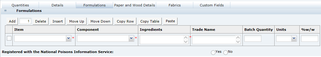 This figure shows the CNF Formulations page.