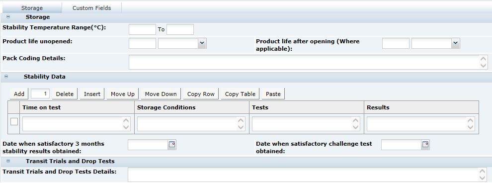 This figure shows the FNF Storage page.