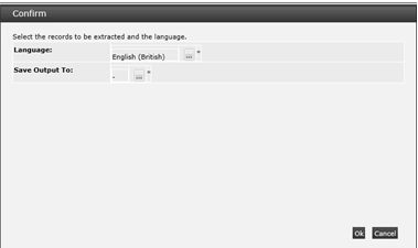 This figure shows the Confirm Data Extract dialog box.