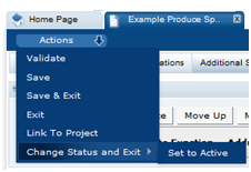 This shows Complete Produce Specification Acceptance. This shows Complete Produce Specification Acceptance.