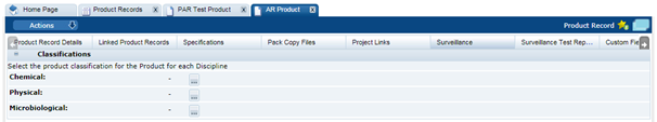 This figure shows the Surveillance page. This figure shows the Surveillance page.