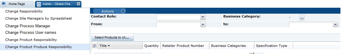 This figure shows Change Product Product Responsibility.