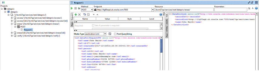 This figure shows the second Forgotten Post call.