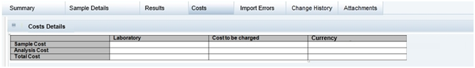 This figure shows the Surveillance Costs page. This figure shows the Surveillance Costs page.