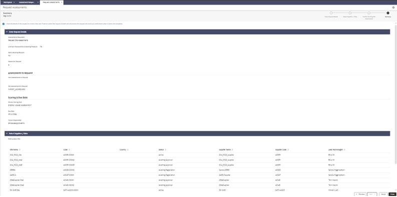 This figure shows the confirmation page.