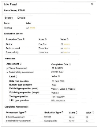 This graphic shows the Info Panel.