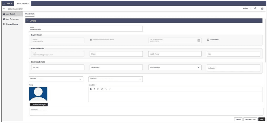 This image shows the Retailer Form. This image shows the Retailer Form.
