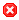 This graphic shows the Cancelled icon,
