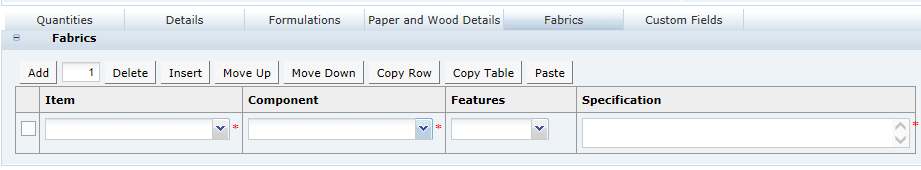 This figure shows the CNF Fabrics page.