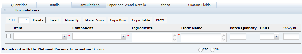This figure shows the CNF Formulations page.