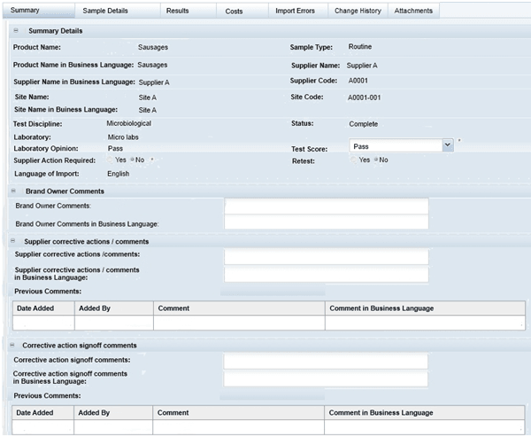 This figure shows the Surveillance Summary page. This figure shows the Surveillance Summary page.