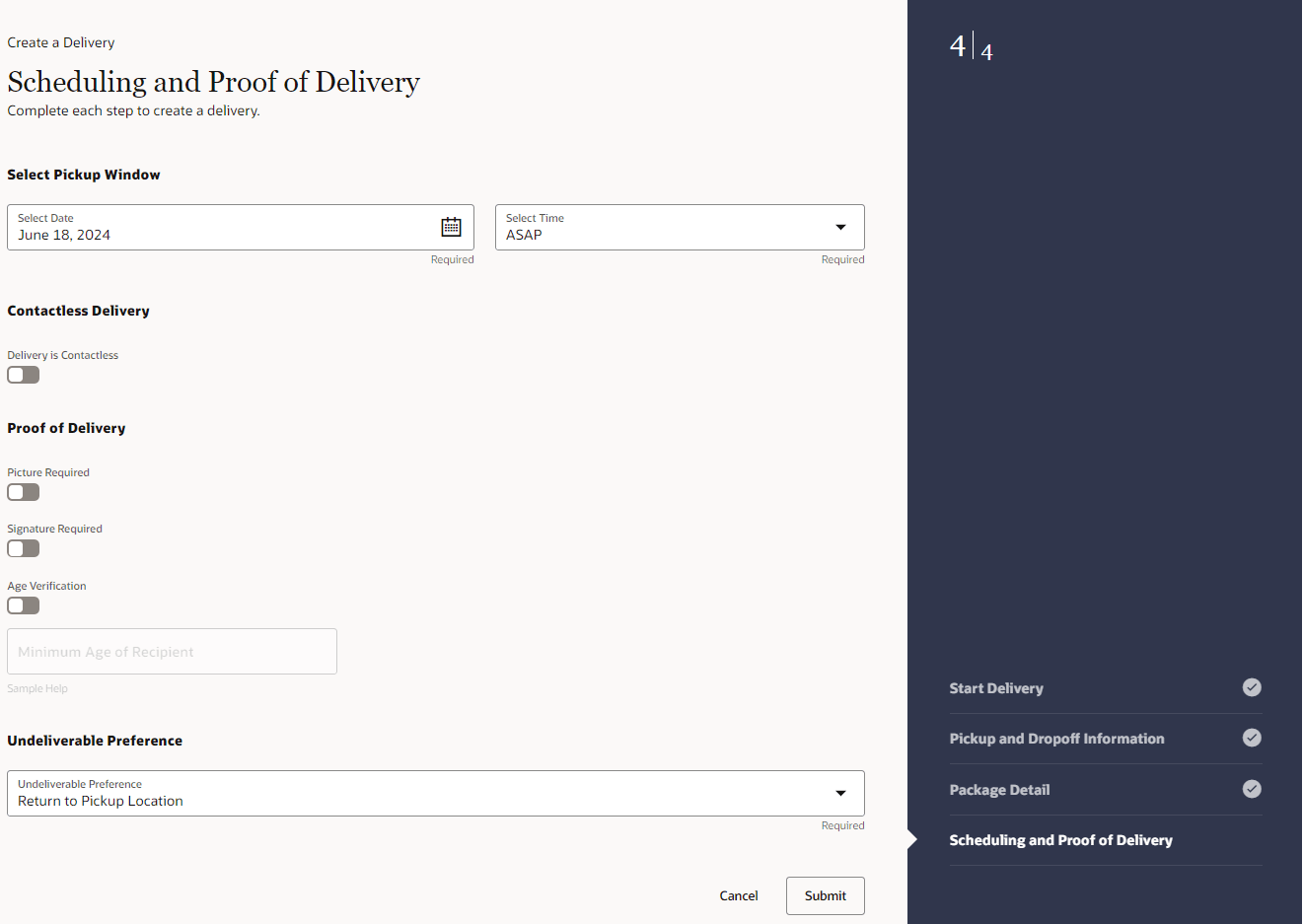 Scheduling and Proof of Delivery — Inbound Deliveries Scheduling and Proof of Delivery — Inbound Deliveries