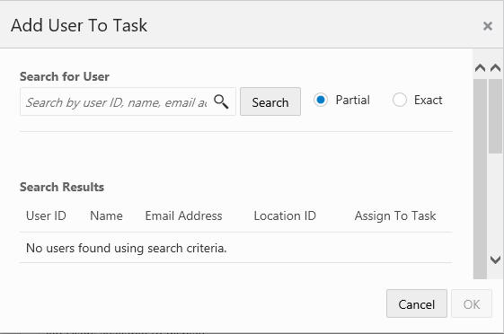 This figure shows the Add User to Task