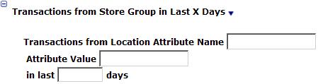 This figure shows the Transaction from Location Group in Last X Days