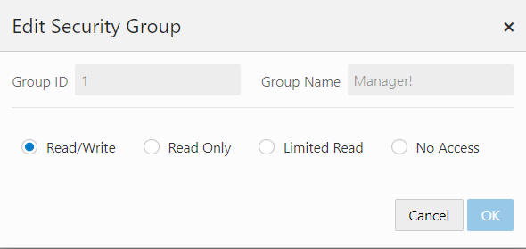 Edit Security Group