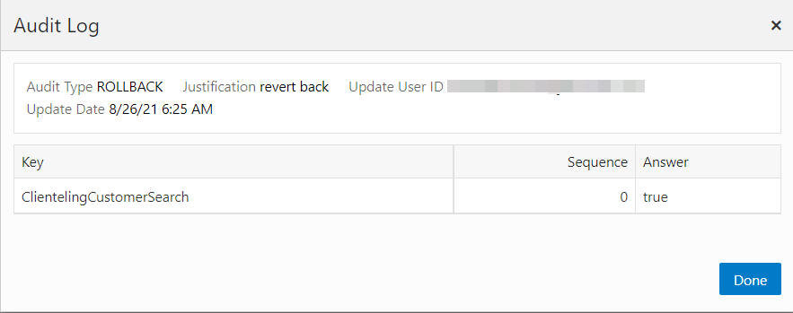 Audit Log
