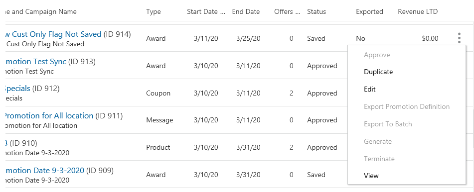 This figure shows the Overflow Menu
