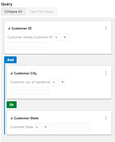 This figure shows the Query Window