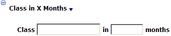 This figure shows the Class in X Months