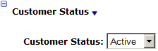 This figure shows the Customer Status