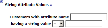 This figure shows the String Attribute Values