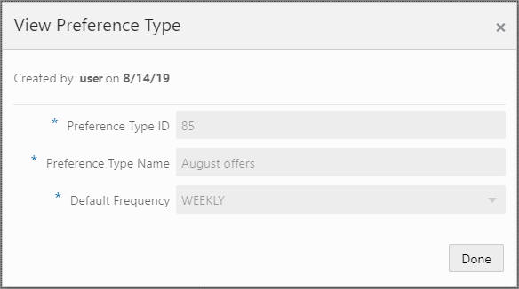 This figure shows the View Preference Type