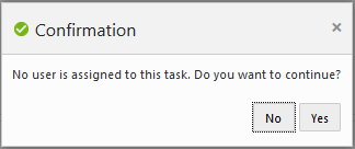 This figure shows the Confirmation message