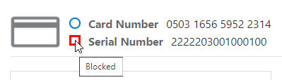 Blocked Card