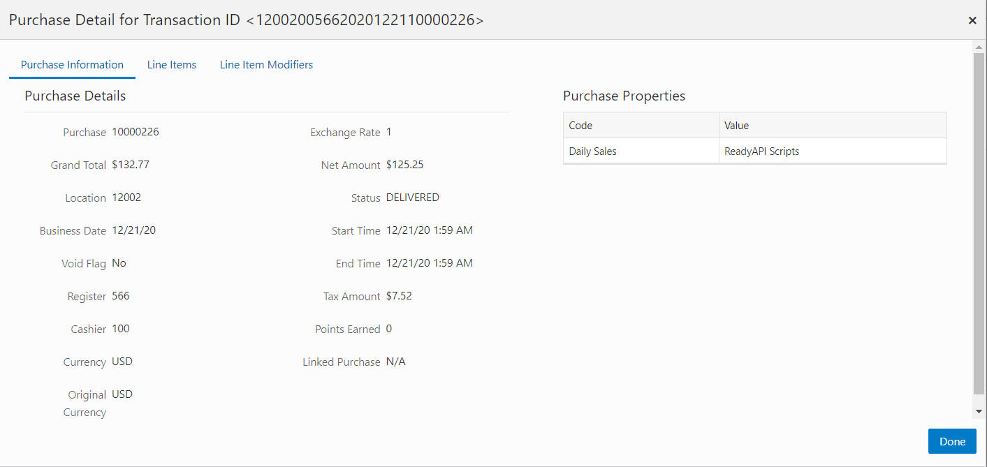 Purchase Information