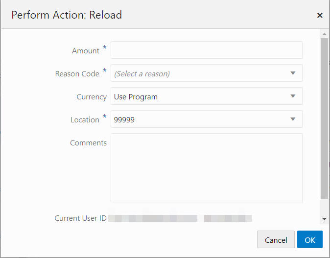 Perform Action: Reload
