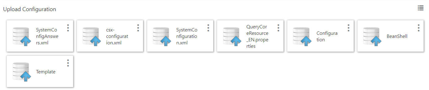Upload Configuration