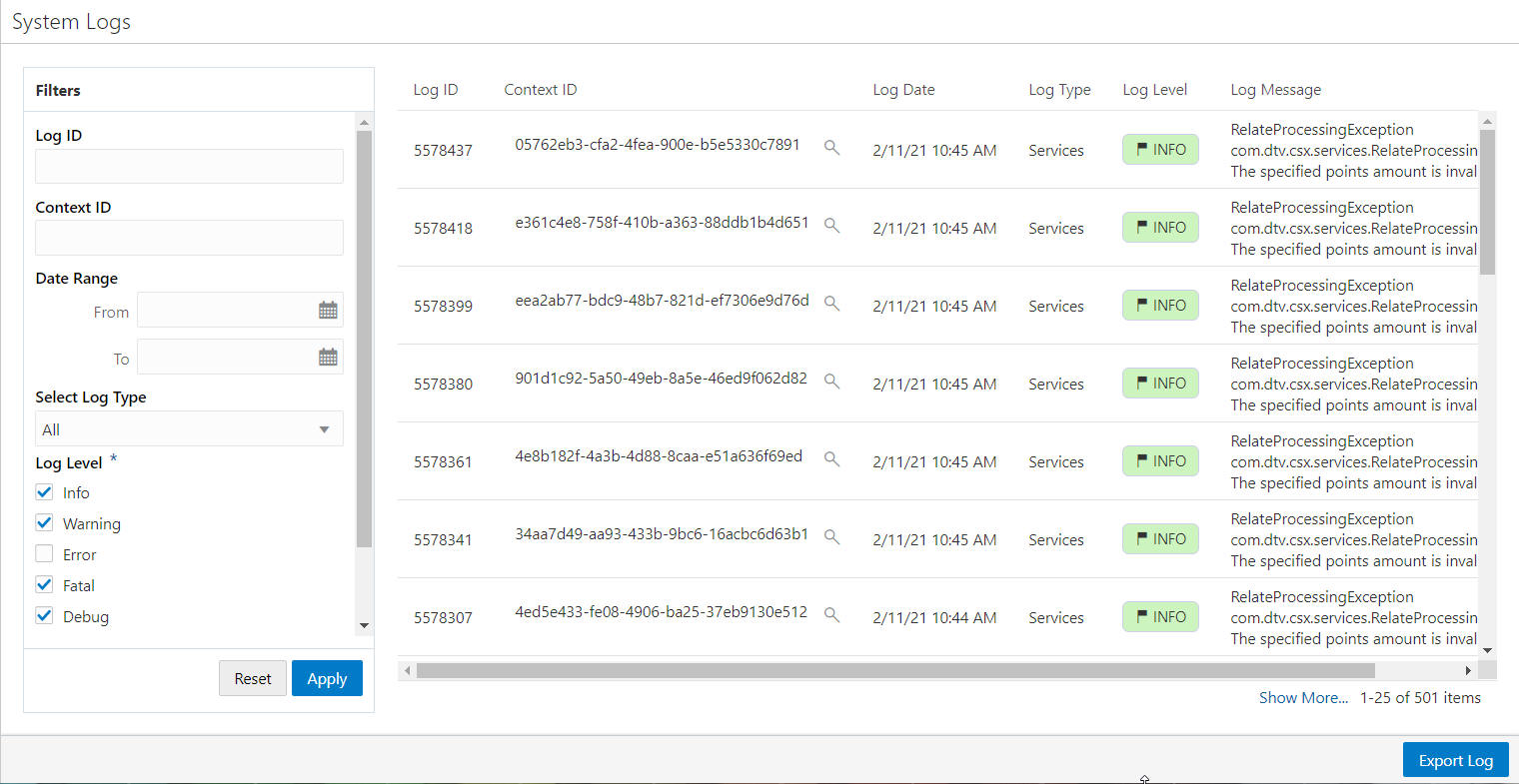 System Logs