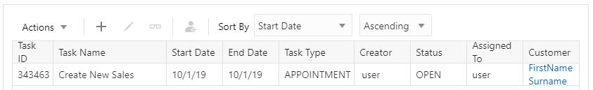 This figure shows the Task Management Window