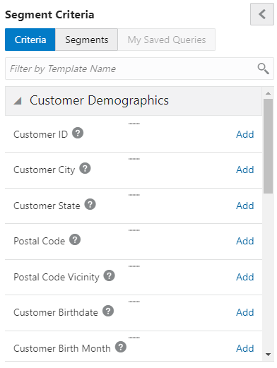 This figure shows the Expanded Criteria List