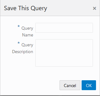 This figure shows the Save This Query Window