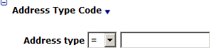 This figure shows the Address Type Code