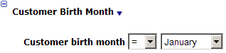 This figure shows the Customer Birth Month
