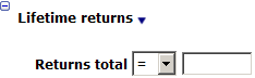 This figure shows the Lifetime Returns