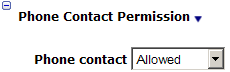 This figure shows the Phone Contact Permission