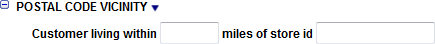 This figure shows the Postal Code Vicinity