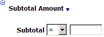 This figure shows the Subtotal Amount