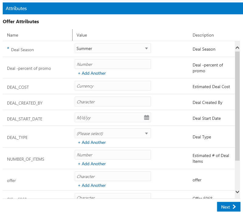 This figure shows the Attributes Tab This figure shows the Attributes Tab