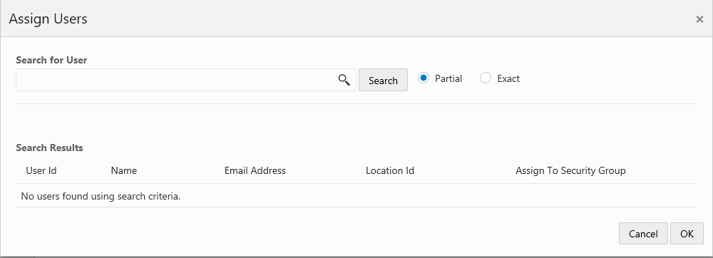 This figure shows the Assign Users